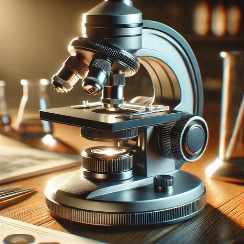 Thumbnail image of a microscope capturing the essence of an essential scientific instrument